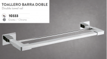 TOALLERO BARRA DOBLE MODELO LEO MEDITERRÁNEA NUEVO EN STOCK.