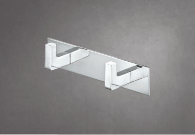 PERCHA  MODELO LEO  DOS POMOS MEDITERRÁNEA DEL BAÑO.