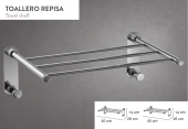 TOALLERO REPISA MODELO INTRO  MEDITERRANEA. 12723 NUEVO 