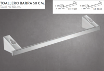 TOALLERO BARRA 50 MEDITERANEA NUEVO 12803