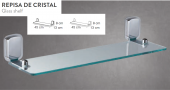 REPISA DE CRISTAL DE MEDITERRÃNEA 10424 NOVEDAD