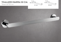 TOALLERO BARRA MODELO BALI DE MEDITERRENEA NUEVO EN STOCK