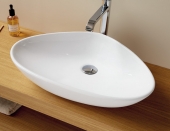 LAVABO PORCELANA SOBRE ENCIMERA TRIANGULAR BERGAMO. SANYCCES.
