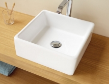 LAVABO SOBRE ENCIMERA CUADRADO CAGLIARY. SANYCCES