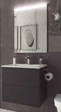 Mueble de ba&ntilde;o suspendido Optimus de Salgar con 2 cajones