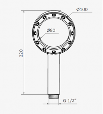 MANGO DE DUCHA MODELO LINK  00 060 010 GRB NUEVO