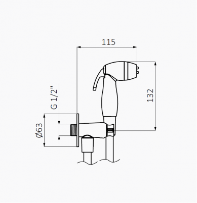 Intimixer 1 agua Hydrobrush  08426320  GRB NUEVO