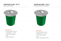 .CUBO DE COCINA PARA INSTALAR EN ENCIMERA. WASTE-BIN FRANKE 