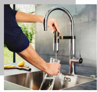 Franke Grifería Mondial: tecnología de agua filtrada y agua hirviendo al instante
