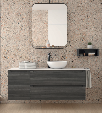 Mueble Monterrey con 2 cajones y 1 hueco con estanteria. Salgar