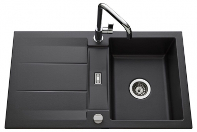 Fregadera cerámica seno y escurridor Luisina Prestige EV5091  