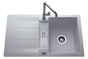 Fregadera cerámica seno y escurridor Luisina Prestige EV5091  
