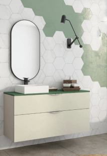 MUEBLE DE BAÑO SUSPENDIDO 2 CAJONES NOA. CAMPOARAS.