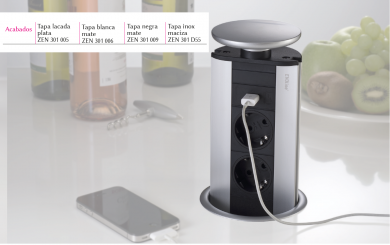 ENCHUFE ENCASTRE EN ENCIMERA LUISINA ZEN 301