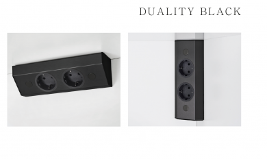 LUISINA ENCHUFE DE SUPERFICIE DUALITY BLACK ZEN 420 009 NOVEDAD