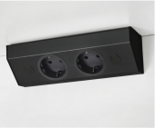 .LUISINA ENCHUFE DE SUPERFICIE DUALITY BLACK ZEN 420 009 NOVEDAD