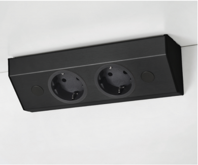 LUISINA ENCHUFE DE SUPERFICIE DUALITY BLACK ZEN 420 009 NOVEDAD