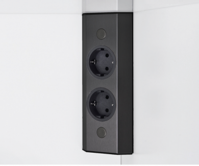 LUISINA ENCHUFE DE SUPERFICIE DUALITY BLACK ZEN 420 009 NOVEDAD