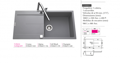 .LUISINA FREGADERO TAM TAM EN LUISIGRANIT EV 85011