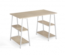 Mesa Escritorio Estudio 120x60 Roble/Blanco Hispanohogar 74610