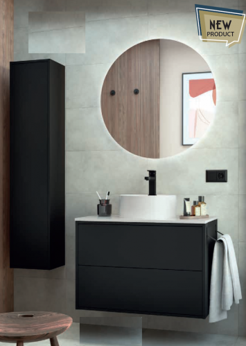 Mueble de lavabo Henares en kit (L x An x Al: 56 x 38 x 79 cm, Blanco)