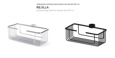 BELTRAN JABONERA CENTRAL PARA BARRA DE DUCHA 30 CM