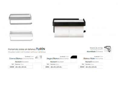BELTRAN PORTARROLLOS DOBLE DISEÑO TURÍN NUEVO
