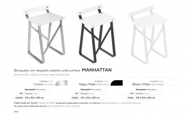 BELTRAN MANHATTAN BANQUETA CON RESPALDO NUEVO ENVÍO GRATIS 
