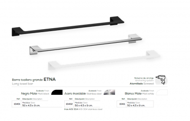 TOALLERO  MODELO ETNA DE 50CM  BELTRAN 10401