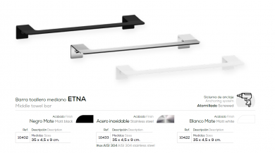 TOALLERO MODELO ETNA DE 35 CM BELTRAN 10402