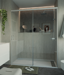 MAMPARA FRONTAL CORREDERA 1 PUERTA 1 FIJO KAAVI. SALGAR