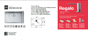 PACK FREGADERO  BOX BXX 210-68  + GRIFO DE FRANKE 