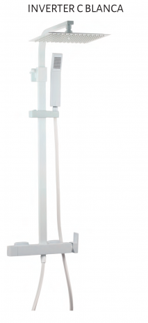 GME DUCHA INVERTER C MONOMANDO BLANCO 3081BL NOVEDAD