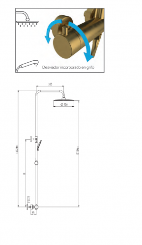 Columna ducha GME