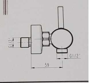 GRIFO DE DUCHA SIRIO BLANCO GME 3174BL