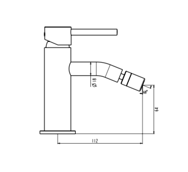 GRIFO  PARA BIDE SIRIO BLANCO GME 3171BL