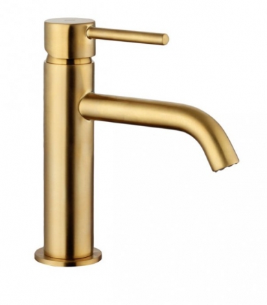 GRIFO ORO CEPILLADO DE LAVABO SIRIO  GME 3170OR 