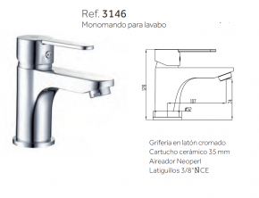 GRIFO DE LAVABO  SIRIO 3146 GME