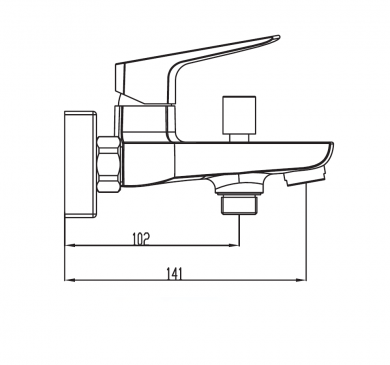 GRIFO BLANCO DE BAÑERA  MARRIOT 3152BL  GME 