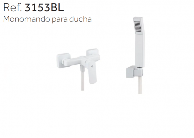 GRIFO BLANCO DE DUCHA  MARRIOT 3153BL  GME 
