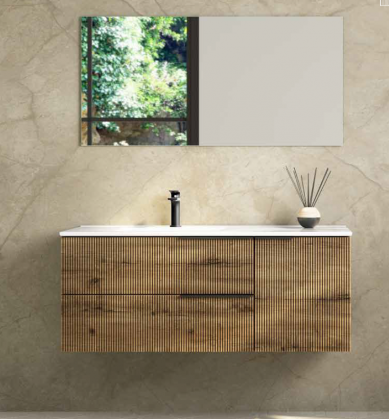 Mueble de baño suspendido 2 cajones 1 puerta koibath