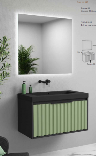 Mueble 1 Cajón grande y 1 pequeño interior Sahona. Koibath