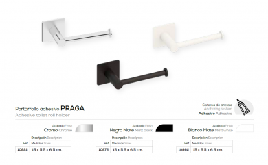 PORTORROLLO  ADHESIVO PRAGA BELTRAN 