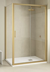 MAMPARA FRONTAL 1 FIJO+1 CORREDERA ABU DABI. DOCCIA