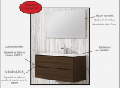 OFERTA.MUEBLE DE BAÑO  MADERA DE ROBLE NAVAMUEL