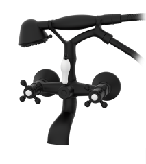 GRIFO PARA BAÑO – DUCHA CLÁSICA COLECCIÓN  NEGRO EPOXI MONOBLOC 1866 GRB