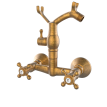 GRIFO  DE DUCHA  MONOBLOC ECO SAVE 1866 COLECCIÓN  CLÁSICA COLOR LATÓN VIEJO  GRB