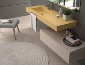ENCIMERA DE BAÑO CON FALDON SAONA.CUBETA A ELEIR. DOCCIA