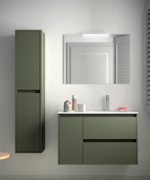 MUEBLE DE BA&Ntilde;O 2 CAJONES Y 1 PUERTA NOJA DE 90cm .SALGAR 