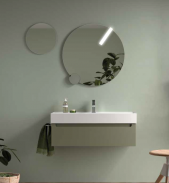 MUEBLE DE BAÑO 1 CAJON Y COQUETA SUSPENDIDO MONTERREY. 